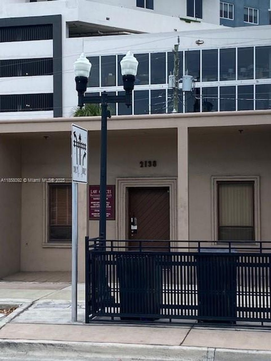 Law Office Building with Separately Assessed Parking Lot. Great Exposure on Hollywood Boulevard. Can be used as professional office by Buyer or possible Redevelopment Site. Currently set up with 2 offices and a conference room.