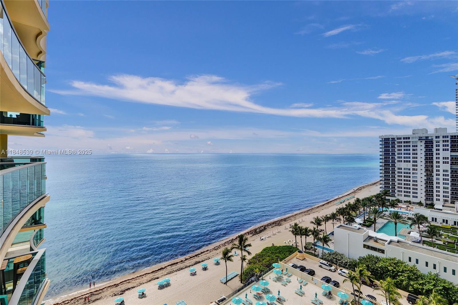 Perched high on the 15th floor, this gem of an apartment offers a front-row seat to the endless ocean horizon. Immerse yourself in the soothing sounds and views of the waves while enjoying sophisticated interiors with sleek, modern design. This ocean front building offers a suite of upscale amenities: a resort style pool, state-of- the-art fitness center, 24-hour concierge service, on site store and stunning common areas for socializing or hosting your event. Flexible rental policy allows up to 4 rentals per year, making it perfect for both personal use and investment. Your pets are also welcome. Unbeatable location: just a short stroll to the live entertainment of Hollywood Broadwalk, short ride to Aventura, Miami and Ft. Lauderdale airport. You don't want to miss this opportunity!