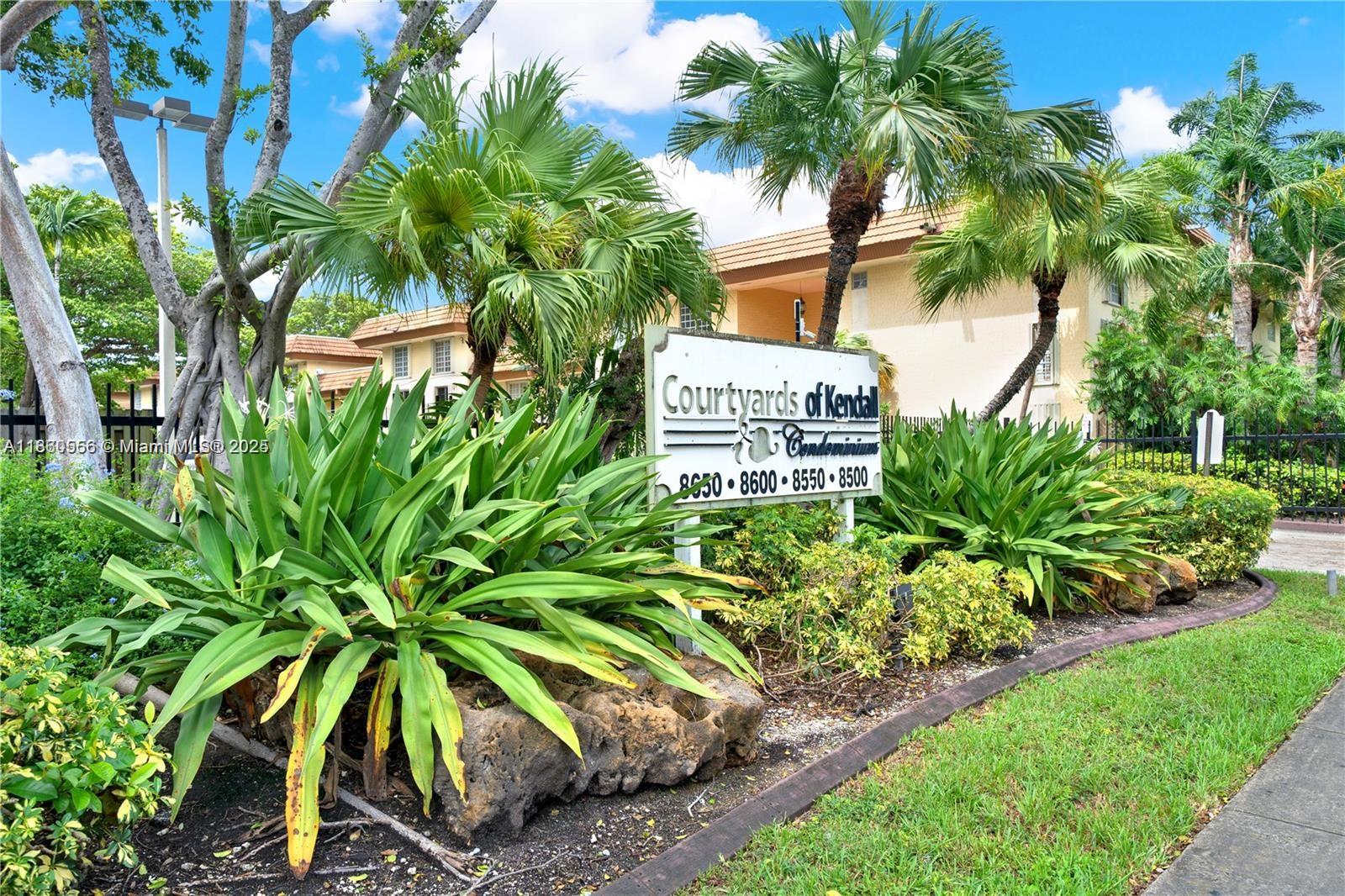 Location! Location! Lovely 2-story condo with 1 bedroom/1.5 bathrooms blessed by daily natural light. Gated security, quiet environment where every family member can enjoy their amenities and appreciate this relaxing oasis. Offers a nice view of the garden & pool from both 1st and 2nd floor windows and balcony. The second floor features the primary bedroom with an en-suite bathroom & spacious double closet. Additional highlights include convenient under-staircase storage, a guest bathroom on the main floor, and an assigned parking space.