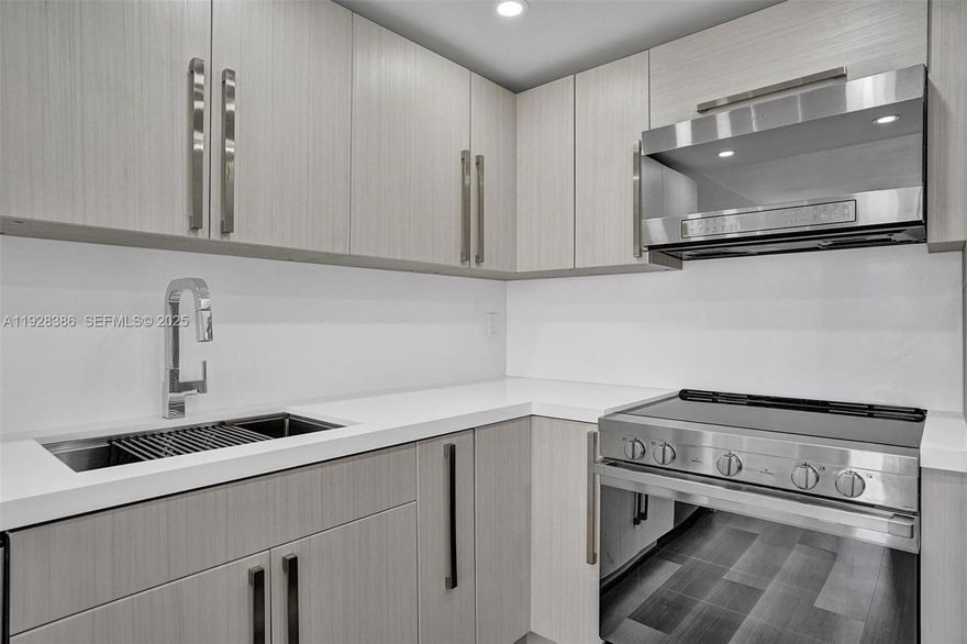 Luxury Renovated PH unit with Super beautiful water views, One Bedroom and 1,5 Bath, Best unit on the Building, Upscale Haier Appliances, Oven and Microwave with Wi-Fi Compatible, Italian cabinets with Quart Highest quality countertop and Island with Beautiful Chandelier , Spanish Vanities with Fancy toilets in Both Bathroom, Shower with Glass over the walls and custom blindex door, Highest quality waterproof laminate floor, with soundproof special Brand new A/C, wall mounted Lights and Rollup curtains, Custom Made Closet from Container Store This Building is located on the west side of the intracoastal Hallandale Beach Blvd breach Over the exclusive gated Three Island Blvd, very friendly and nice amenities, close by Restaurant, supermarket and shops