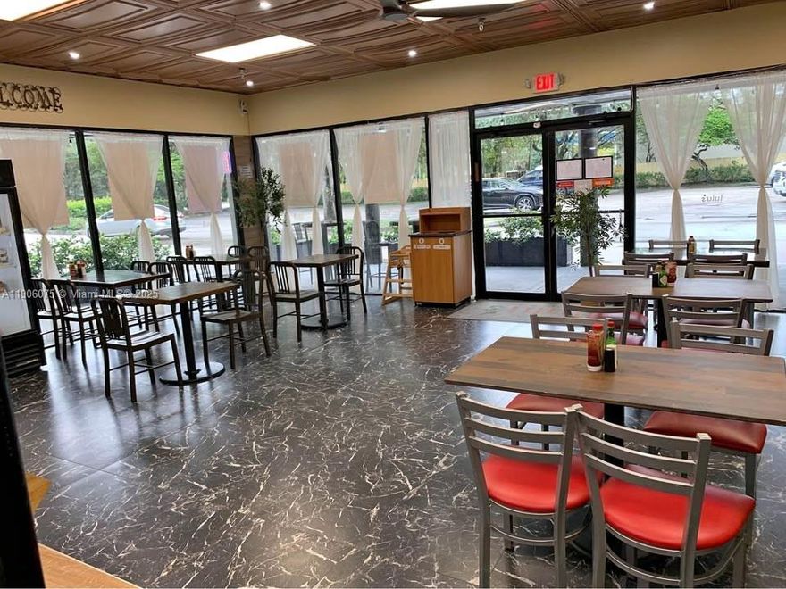 BEST LOCATION! Kosher Restaurant for sale in West Boca Raton, FL. 12 tables inside and 12 outside. Owner negotiable!