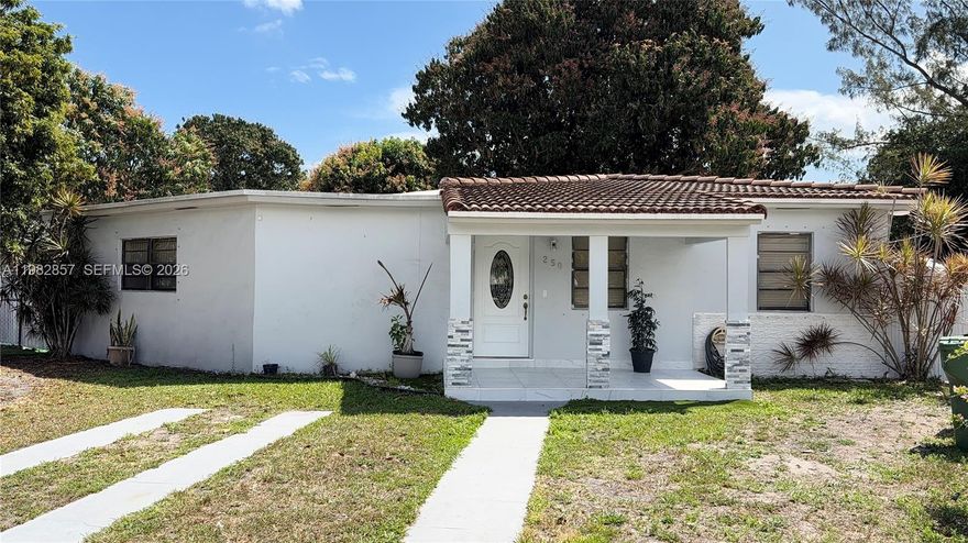 Welcome to this spacious 4-bedroom, 2-bathroom home in the heart of Hialeah, offering a versatile layout ideal for families or multi-generational living. The property features ample parking plus a separate rear entrance perfect for parking a boat, RV, or additional vehicles—a rare find in the area. Inside, a portion of the home can easily function as a private in-law suite, providing flexibility for extended family or potential rental income. Enjoy the yard with mature zapote and mango trees, and a location within walking distance to Amelia Earhart Park and great local schools, with easy access to shopping, dining, and major roads.