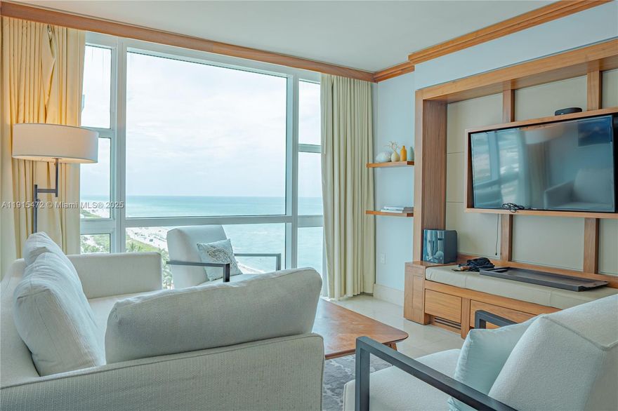Delight in breathtaking sunrise and ocean views from this spacious one-bedroom at the Carillon Wellness Resort and Spa. Live your best life at the Carillon, with top notch amenities, over 20 health classes daily, 4 pools, 3 dining venues, over 30,000 SF of gym/spa areas, beach service, salon, boutique, wellness staff, 6 acres of lush ocean front oasis, and more. Conveniently located walking distance from local restaurants, Publix, and major banks. This is beach front resort living at its finest!