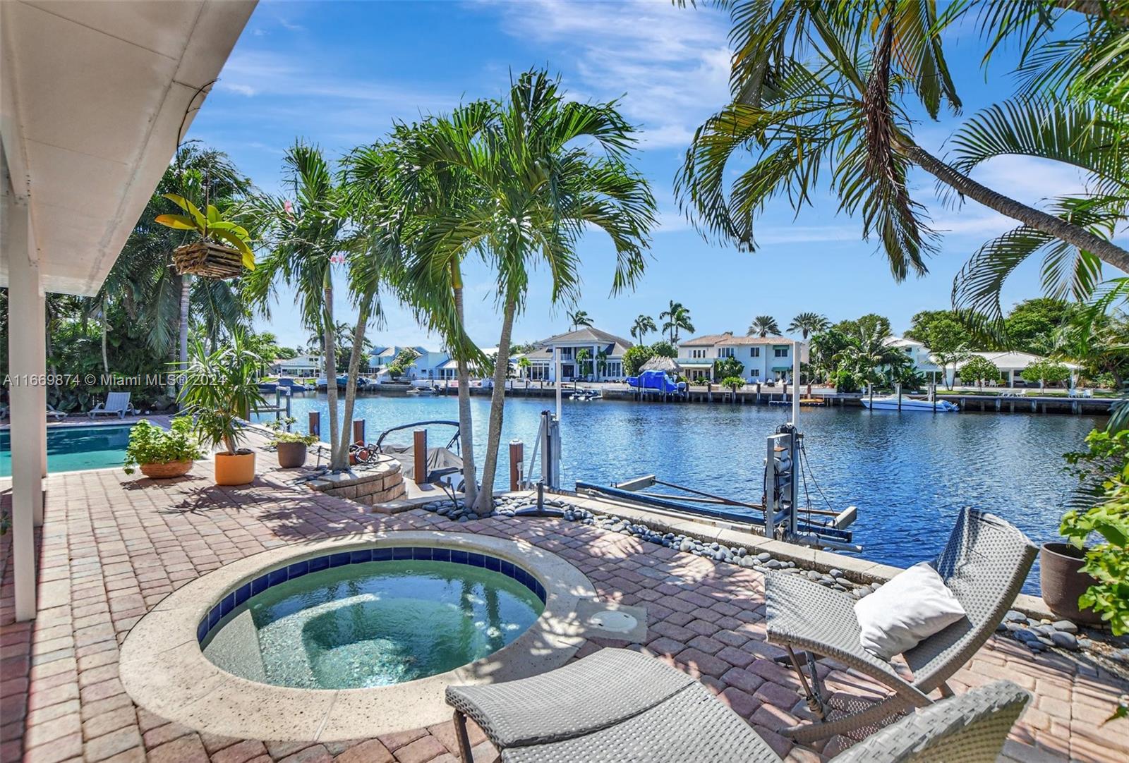 Welcome to 1519 Southwest 6th Terrace, a beautifully maintained waterfront home in the heart of Boca Raton, FL 33486. Offering direct water access with a private dock, Home has 80' water frontage with a 50 FT dock and a 15,000 LB boat Lift this residence is perfect for boating enthusiasts. Inside, spacious living areas are filled with natural light, alongside a modern kitchen featuring updated appliances, stylish cabinetry, and granite countertops. The serene backyard includes a covered patio and lush landscaping. The pool heater and boat lift are easily repairable, and the roof is due for replacement, with pricing reflecting this. Located near top-rated schools, shopping, and dining, this home offers exceptional waterfront living and convenience.