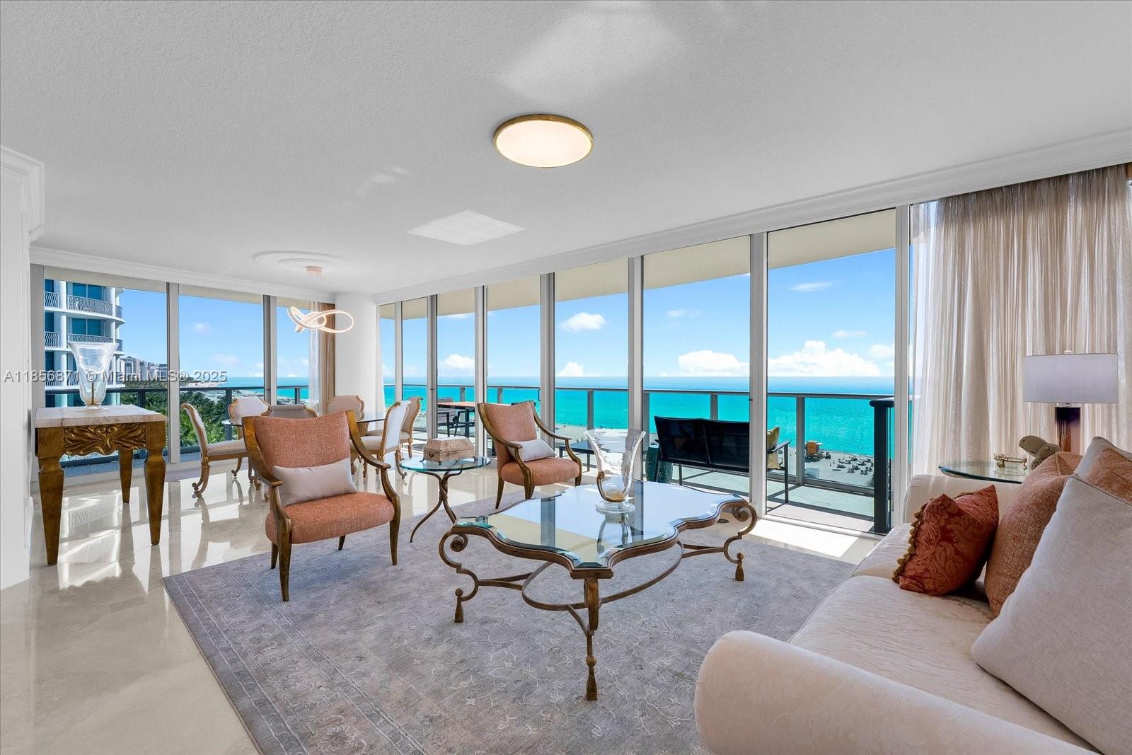 Rare opportunity at Il Villaggio, one of Miami Beach’s most exclusive boutique oceanfront condominiums. This 2,250 SF residence is offered at $19,900/month as a 3-bedroom or $17,900/month as a spacious 2-bedroom (with the third child’s room closed off). A rare chance to enjoy a large, direct-ocean 2-bedroom at this price point. Features include Italian cabinetry, SubZero/Miele appliances, floor-to-ceiling windows, and luxurious en-suite baths. Il Villaggio offers white glove service, concierge, valet, private beach attendants, new fitness center, renovated pool, and prime Ocean Drive location in the heart of South Beach.