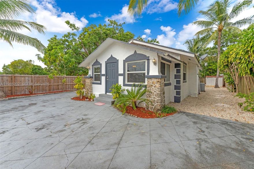 This beautiful and charming 3-bedroom, 2-bath home is completely move-in ready! Featuring all impact windows and doors, an excellent layout with great flow, and a relaxing, spacious backyard with room for a pool. Location is close to everything, less than 10 minutes drive to Design District, Midtown and hype Wynwood.