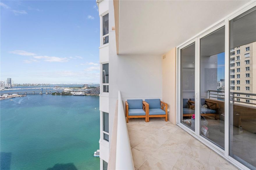 Discover your dream home in the heart of Brickell! This beautifully renovated 1-bedroom, 1.5-bath condo boasts breathtaking views of the city skyline and Biscayne Bay. Nestled in the exclusive community of Brickell Key, you'll love the Spanish porcelain floors, modern bathroom vanities, and a sleek kitchen with all-matching newer premium appliances. Amenities include a bayfront pool, two-level gym, basketball and tennis courts, squash courts, two jacuzzis, BBQ area, kids' playroom, private security, valet, and one assigned parking space.