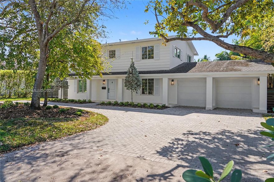 Tucked beneath Pinecrest’s lush canopy on a 12600+ SF lot, this fully renovated residence blends timeless design with effortless indoor-outdoor living in one of Miami’s most sought-after neighborhoods. Thoughtfully reimagined with a warm modern aesthetic, the home features light-filled living spaces, a functional split-bedroom layout, and seamless views of the tropical backyard retreat. The open-concept kitchen flows naturally into the main living and dining areas, creating an ideal setting for both everyday living and entertaining. Outside, a resort-style pool and spacious patio invite year-round enjoyment surrounded by mature landscaping and exceptional privacy. Whether hosting guests, enjoying quiet mornings outdoors, or spending weekends poolside, the property delivers the relaxed luxury lifestyle Pinecrest buyers are searching for. Ideally located near top-rated public and private schools, parks, dining, and major thoroughfares, this move-in-ready home offers style, comfort, and convenience in the heart of Pinecrest.