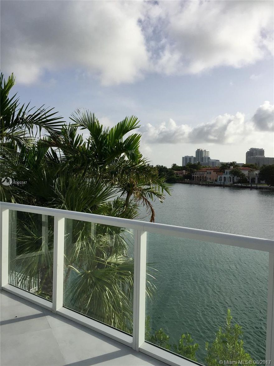NEW BUILDING directly on the bay in BAY HARBOR ISLANDS. Be the first one to live in this amazing 2 BED / 2 BATH LANAI unit in a luxury boutique building (only 41 units). The 1,094SF COVERED PATIO/LANAI is a real wow factor. It extends the size of the unit allowing to have an outdoor living room and with incredible open bay views. Open Kitchen with top of the line stainless steel Viking appliances, quartz counter tops & washer and dryer. Black out shades in the bedrooms. Building features a boat club membership, large gym, 2 pools (east & west), sauna and 24 hrs. security./1 assigned parking + valet.  Walking distance to the beach, Bal Harbour Shops, gourmet dining, great schools and nightlife.