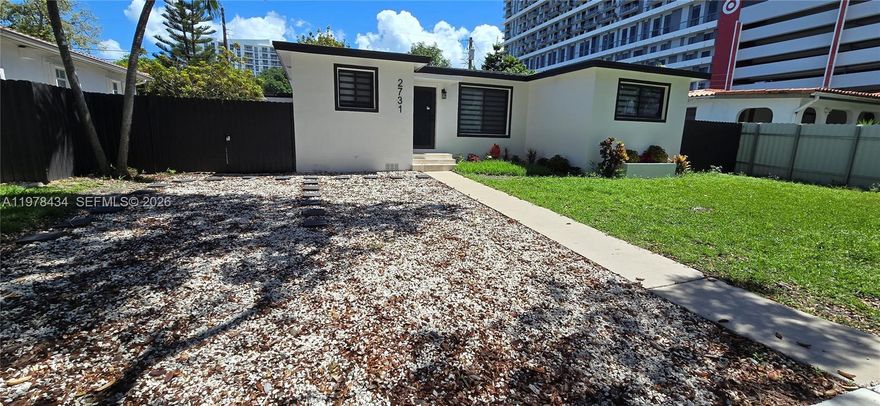 Fully renovated property in a high-demand area. Centrally located near the airport, beaches, Coconut Grove, and Coral Gables. Recent upgrades include roof was done only 3 years ago,new A/C unit and plumbing, a brand-new kitchen, and high-impact windows New  Zebra Curtains w Black out  and New Closet system. 

Ready To Move in !!