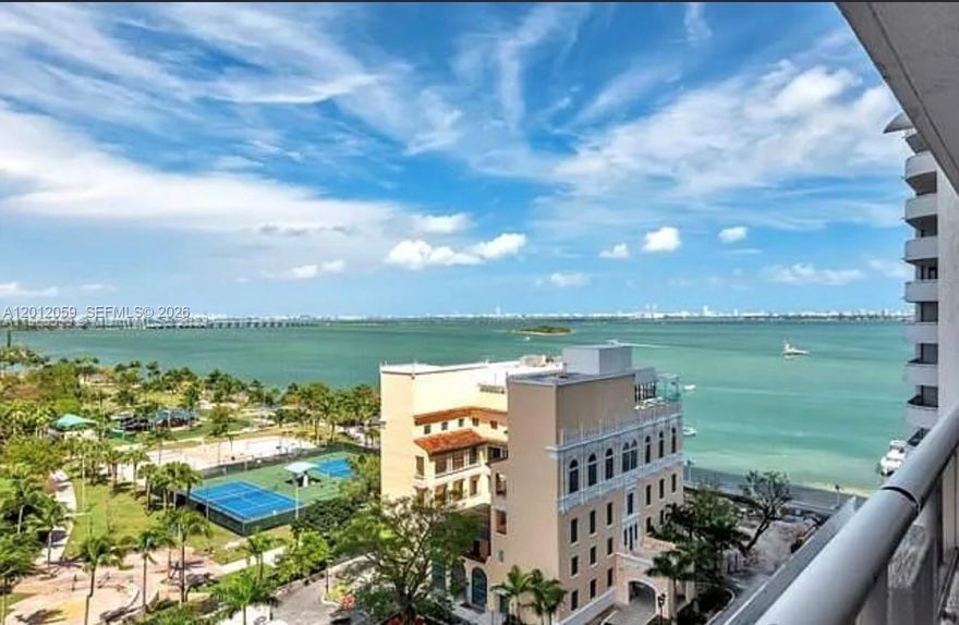 Updated 1BD/1.5BA//converted to be 2/2  at The Grand with direct Biscayne Bay views. Bright open layout, floor-to-ceiling glass, private balcony, modern kitchen, and spacious primary suite with ample closets. Full-service building with pool, gym, valet, concierge, restaurants, retail, and marina access. Prime location minutes to Downtown, Brickell, Wynwood, Design District, and Miami Beach. Ideal for end-users or investors.