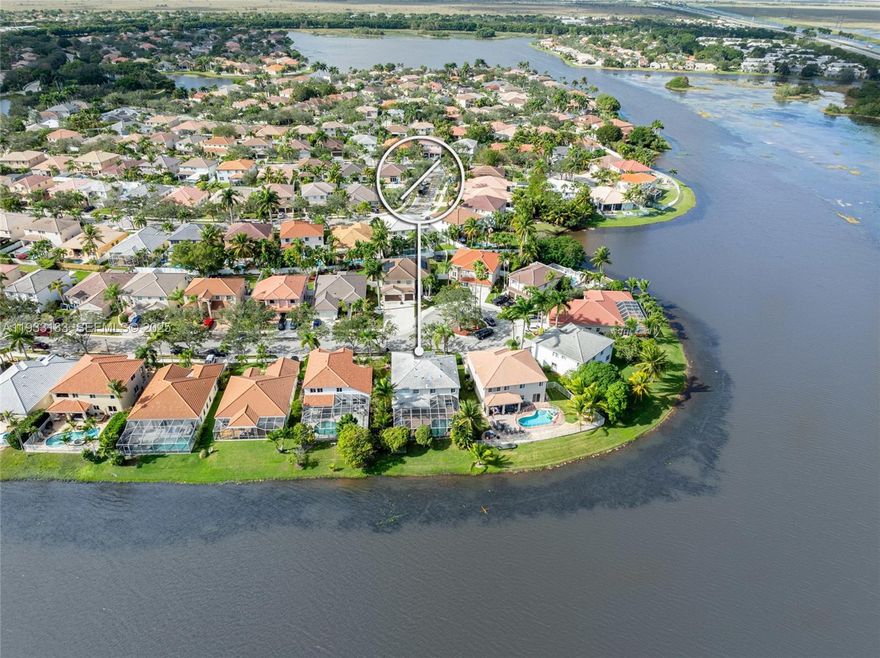 Endless serene water views define this gorgeous home in The Meadows, one of Weston’s most sought-after boutique, island-style communities. Step inside this 5-bedroom plus office, 3-bathroom home and be greeted by soaring volume ceilings, a dramatic staircase, and sun-filled spaces designed for both elegance and everyday living. The first floor offers formal living and dining rooms, a spacious family room, a well-appointed kitchen, a full bedroom and bath, and a private office—perfect for guests, multigenerational living, or working from home.
Upstairs, the primary suite features breathtaking water views from both the bedroom and ensuite bath, accompanied by three additional bedrooms and a full bath. 
Step outside to your private resort-style backyard with pool, spa, and summer kitchen, all overlooking some of the most incredible water views that Weston has to offer. Full accordion hurricane protection ensures peace of mind, while the quiet cul-de-sac location offers privacy and convenience.
Located in The Meadows, one of Weston’s premier boutique, island-style communities, enjoy a short walk to Gator Run Elementary, the recently renovated community park, pool, basketball court, and sports courts. This exceptional home perfectly combines style, function, and the best of Florida living.