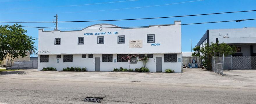 Rare investment opportunity, a freestanding industrial asset positioned  in one of Miami-Dade's most active industrial corridors.  This property provides a flexible owner-user or investment opportunity with both functional building improvements and valuable exterior yard space. The property contains 7,359 square feet of industrial building area complemented by 3,641 square feet of additional yard and exterior space, providing operational flexibility for storage, staging, fleet parking  or outdoor work areas.  The building's freestanding configuration allows for efficient circulation and ease of access for vehicles and deliveries. The interior includes 3 grade-level loading doors, allowing seamless loading & unloading for logistics, distribution, light manufacturing or service-based operations. The layout supports a wide range of industrial users while maintaining office functionality with an on-site kitchenette, supporting administrative operations and staff use. Located in a centrally accessible pocket of Miami-Dade County, the property benefits from proximity to major transportation routes, enabling efficient access to surrounding commercial districts, residential labor pools and regional logistics infrastructure.  Don't miss out on owning in this popular industrial pocket behind Bird Rd, known for its diverse mix of warehouses, distriubution centers and manufacturing facilities.