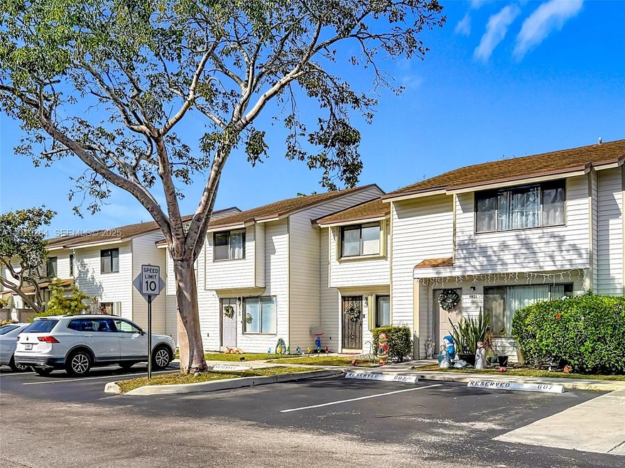 Charming Lake View Townhome in Desirable Nob Hill at Welleby! Welcome to this bright and beautifully maintained 2-bedroom, 2 full bathroom upstairs & 1/2 a bathroom downstairs townhome nestled in the sought-after Nob Hill at Welleby Condominium community in Sunrise, FL. Dedicated Parking: A major convenience! This unit includes two assigned parking spaces located directly in front of the property for easy access. The Nob Hill community is ideally situated with easy access to major roadways (Sawgrass Expressway, I-595), making commutes a breeze. Minutes from world-class shopping, dining, and entertainment at the Sawgrass Mills Mall and the Amerant Bank Arena (home of the Florida Panthers). Enjoy the scenic surroundings and conveniences of the well-established Welleby area. The building 25 year certification was conducted and passed in 2024. Please see broker's remarks for association information