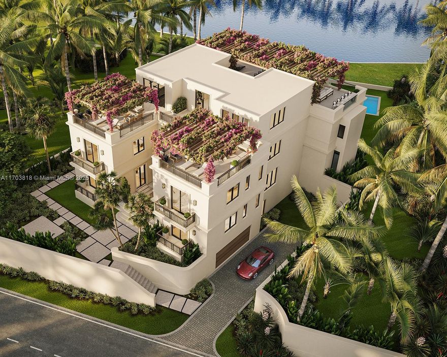 The Mansions on Fisher Island: an exclusive collection of extraordinary homes in South Florida's most expensive zip code. Presenting 5 Mediterranean-style homes ranging from 7,500–15,800 SF each offering rooftop terraces, infinity pools, and lush gardens, and views to the water, skyline, and golf course. Designed by Portuondo Perotti Architects with Ford Interiors, The Mansions are the only single family new development site on Fisher Island, a 216-acre private enclave nestled between the Atlantic Ocean and Biscayne Bay. Owners receive club membership to golf, private beach club, multiple restaurants, racquet club, 2 marinas, and spa. Accessible only by ferry, private vessel, or golf cart if already on the island, the privacy and security is unparalleled. Delivery 2026. See Broker Remarks.