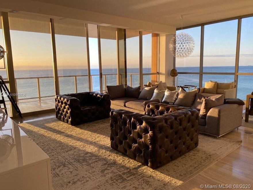 Breathtaking Ocean View from this Spectacular Unit, in a Five Star Building! 5 Bedrooms, 6.5 Baths, Summer Kitchen, Marble floors in Living Room and wood flooring in the bedrooms. Full amenities includes: Wine Lounge, Hammam Sauna, Breakfast bar, Juice bar, cabanas, full beach club, Kid's play room, Golf simulator room, Media room, Room service! Word's Finest Residence!! MUST SEE