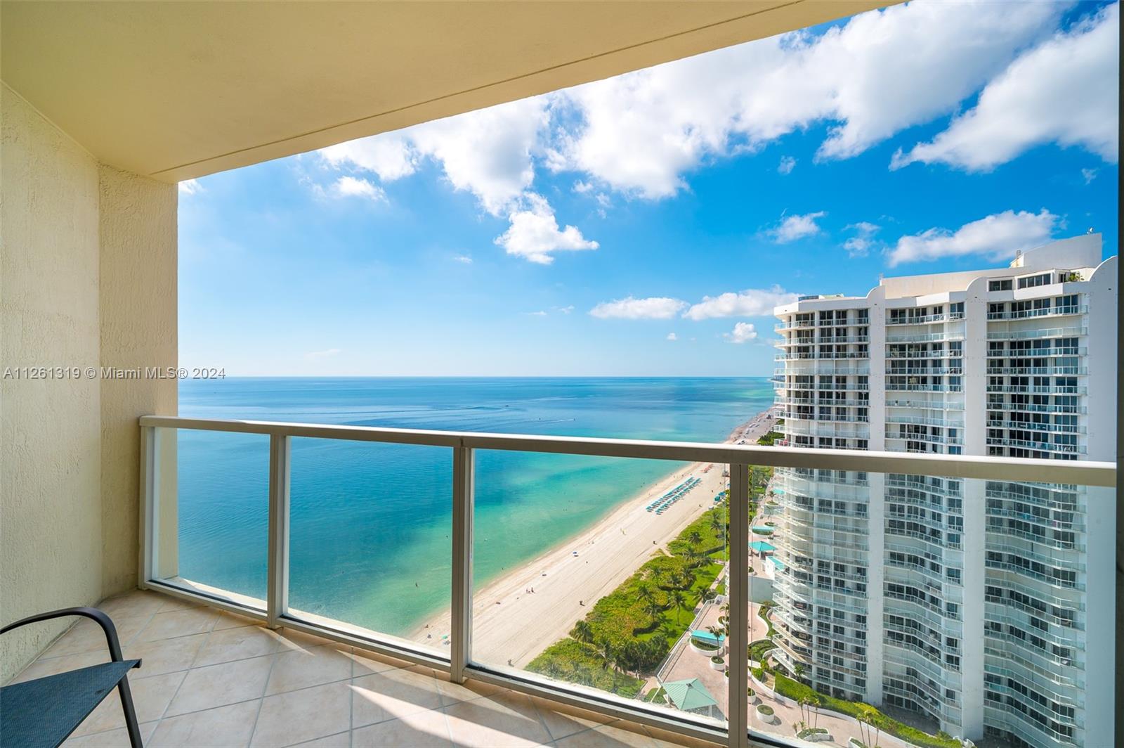 Tons of natural light with spectacular ocean views from every room. Fully furnished 2 bedroom with a den & a total of 1623 sq/ft interior plus 3 private balconies. The master bedroom is very spacious with endless ocean views; 2 walk in closets. Master bath offers dual sinks, a large soaking tub, & a walk in shower. The second bedroom also has ocean views, a walk in closet, & on-suite bathroom. Den can function as office or 3rd bedroom. Electric blackout blinds & washer/dryer in the unit. Amazing location in Sunny Isles near many restaurants, shops, & grocery stores. La Perla is a rental and investor friendly building. Owners are permitted to rent 12 times a year - 7 day min - Currently renting short term with instant cash flow and property management can pass to new owner. Easy to show.