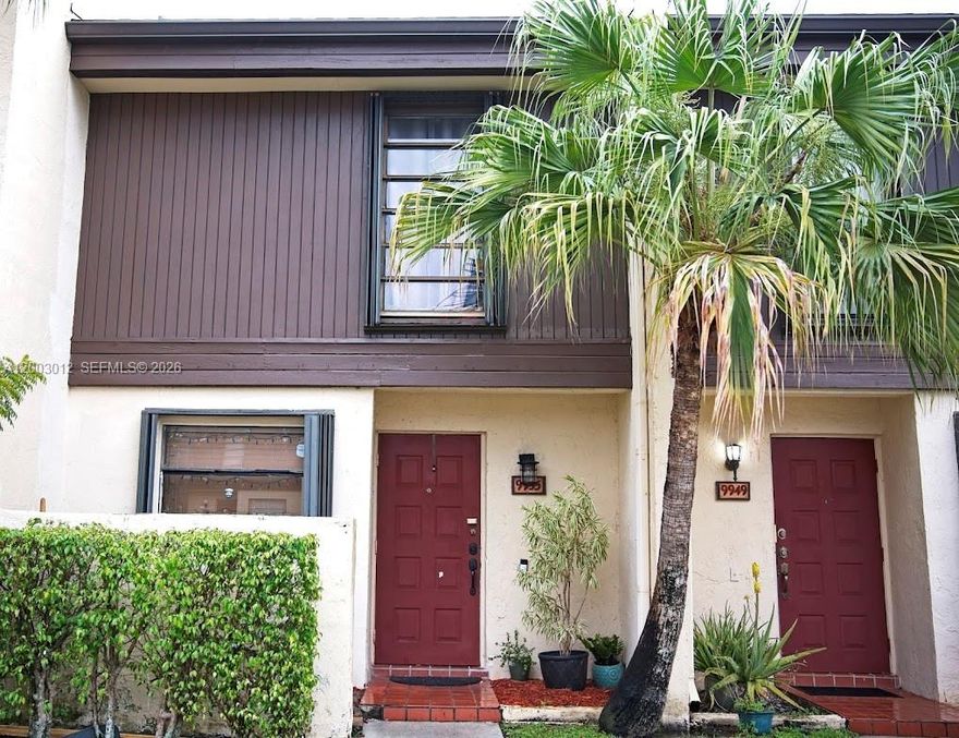 Exceptional townhome centrally located in Pembroke Pines. This two-story 2-bedroom, 2.5-bath residence features an updated kitchen with wood cabinetry, white appliances, and new laminate flooring. The combined living and dining area opens to a bright and spacious patio overlooking a serene lake.

Upstairs, the primary suite offers a private bath, providing comfort and privacy. The exterior of the property has been freshly painted and includes a newly installed roof.

Community amenities include a pool and recreation area. This FHA-approved unit in the desirable Westview community is easy to show with 24-hour notice.