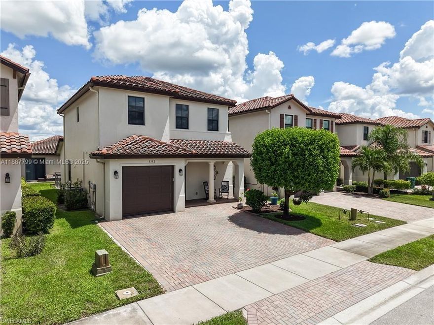 !!!PRICED FOR IMMEDIATE SALE!! Exceptionally upgraded Balboa model features 3 bedroom 2.5 bathroom, 1 car garage w/ extended driveway with additional features like 24 x 24 porcelain flooring in main living area, wood tile, glass tiled backsplash, accent counter wall, impact windows/doors, brand new carpet on stairs and 2nd floor. Enjoy SWFL weather in the extended pavered backyard with room for outdoor dining, enteraning and fully fence. Located in Coquina at Maple ridge inside of the award winning community of Ave Maria with clubhouse, pool, billiard and game room. Master community amenities include waterpark, dog parks, playgrounds, bike/jogging paths, shopping, restaurants and more. Priced below market value and waiting for its new owners!