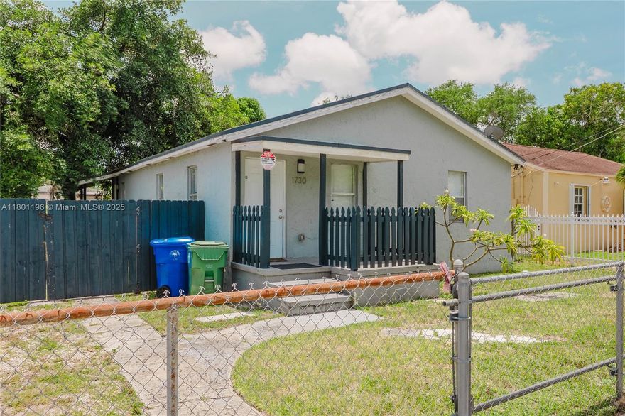 Fully renovated 3-bedroom, 2-bathroom home with a large backyard and dedicated storage. Situated in a rapidly growing area of Miami, this property offers charm, functionality, and great potential—ideal for families or investors.