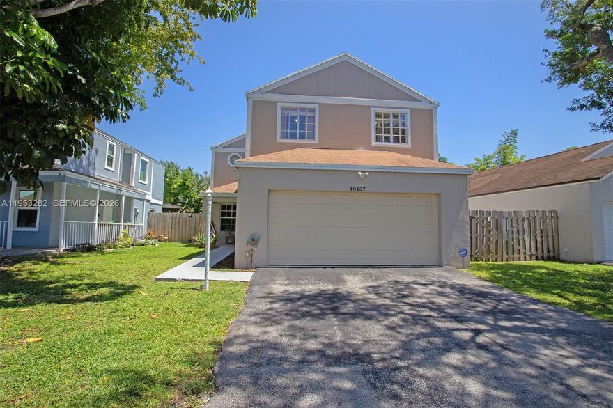 Beautiful 4-bedroom, 2.5-bath home located in the highly desirable Lakes by the Bay community in Cutler Bay. This well-maintained property features a modern kitchen with stainless steel appliances, updated bathrooms, and a recently replaced A/C unit. Enjoy a covered patio perfect for outdoor entertaining, a two-car garage, and a quiet neighborhood. This home is move-in ready.