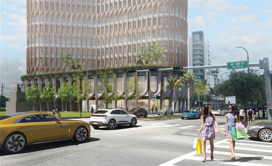 Presented here is an exceptional opportunity situated at the gateway to the Design District.
This remarkable offering consists of three folios covering 0.64 acres and is currently occupied by four tenants. Strategically positioned for a very high-end boutique development, the site offers the potential for a maximum built area of up to 185,257 square feet spanning twelve stories as of right. With bonuses, you could go up to 20 stories and a maximum built area of 288,059 square feet.