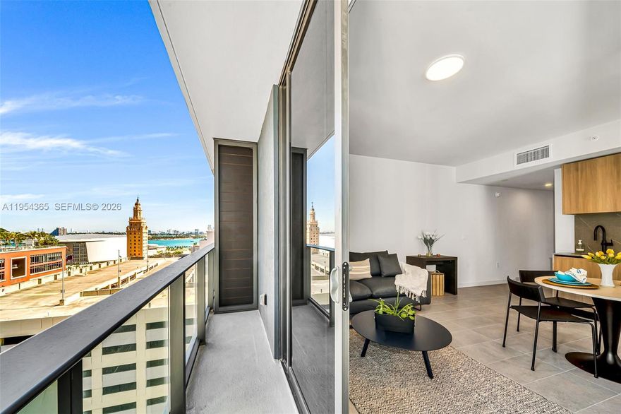 Newly delivered 1BR/1BA corner residence at 501 Residences, offered fully furnished and turnkey, including linens, towels, dishes, and household essentials, making it ideal for immediate rental or move-in. This light-filled unit features northeast exposure with balcony views toward Biscayne Bay.

Located just one block from Miami Worldcenter, 501 Residences offers a distinct advantage in Downtown Miami with no hotel component, providing a more residential, less transient environment than nearby condo-hotel buildings. 

Residents enjoy a full suite of amenities, including a 75’ rooftop pool with spa and cold plunge, private dining room with kitchen, TV lounge, co-working lounge, Sunrise and Sunset terraces, The Green House, Sunset Theatre, summer kitchen, bicycle storage, and additional storage. Enjoy modern design, quality finishes, and a prime location surrounded by dining, entertainment, transit, and cultural destinations. Perfect as a primary residence, pied-à-terre, or investment opportunity in one of Downtown Miami’s most desirable areas.