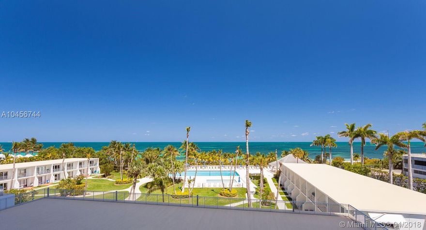 Spectacular 2 bedroom + office unit in beautiful Casa del Mar Condominium. Enjoy direct ocean views to the east and Village of Key Biscayne views to the west. Located right on the beach and close to everything the Village has to offer. Also available partially furnished and/or short term.