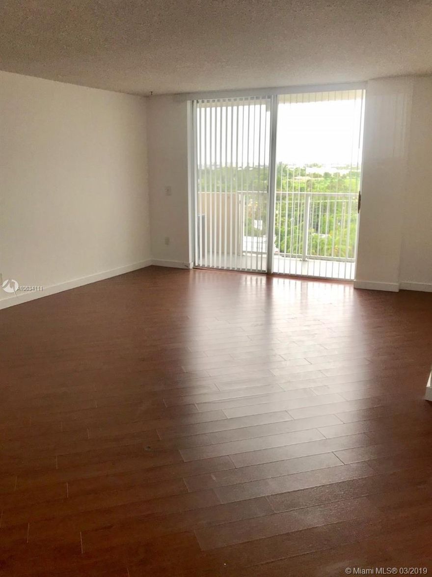 Bright and spacious 2 bedroom 2 full bathroom unit in Keystone Towers. Wide open view from 8th floor. Completely renovated bathrooms with porcelain floors, renovated kitchen with new cabinets, stainless steel appliances and granite countertop. Wood flooring throughout. Built in cabinets in both bedrooms. Central AC. Assigned, gated parking for 1 car. Complex has 2 pools by the canal. Very secure and well kept building. Management on site. Owner agent.