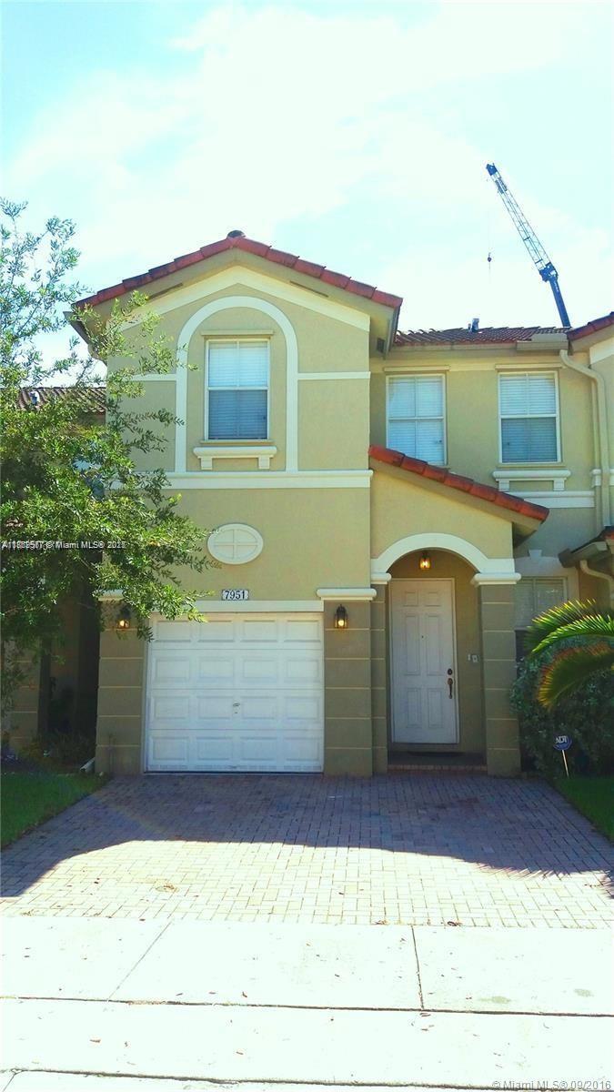 BEAUTIFUL 4 BED 2.5 BATH TOWNHOUSE IN ISLAND AT DORAL. FULLY PAINTED,GRANITE COUNTER TOPS IN KITCHEN, STAINLESS STEEL APPLIANCES,WASHER & DRYER. NEW FLOOR THROUGHOUT NEW A/C.CLOSE TO SHOPPING INTERNATIONAL MALL,MAYOR HIGHWAYS,MIAMI INTERNATIONAL AIRPORT ETC..SELLER MVERY MOTIVATE, SALE WITH BRAND NEW FURNITURE. READY FOR MOVE IN.
