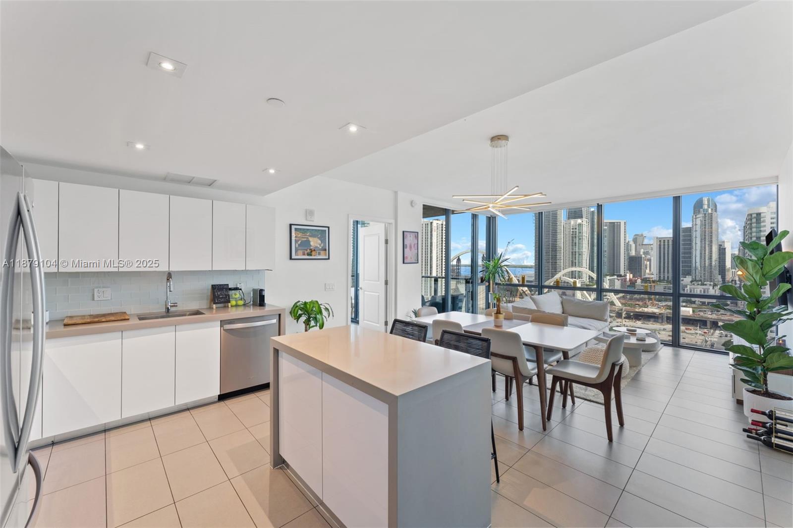 Spacious 2-bedroom, 2-bath residence in the highly desirable 06 line at CANVAS, the best 2-bedroom line in the building. This tastefully furnished unit showcases expansive views of Biscayne Bay and the Downtown Miami skyline. Designed with comfort and style, it features an open layout and modern finishes. Ideally located just steps from the new Miami Worldcenter and a short walk to the Kaseya Center Arena, CANVAS places you in the heart of the city. The building offers resort-style amenities including sunrise and sunset pools, rooftop lounge, spa with sauna and steam room, fully equipped fitness center with yoga and spinning rooms, business center, theater, social room, and 24-hour security. Enjoy vibrant city living in the Arts & Entertainment District, surrounded by shops/cultural​​‌​​​​‌​‌​​​‌‌​​​‌‌‌​​‌​​‌‌​​​​ venues