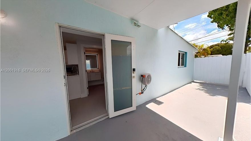 Be the first to live in this beautifully renovated 1-bedroom, 1-bath efficiency in highly sought-after West Hialeah. Everything is brand new, offering a fresh, modern living experience from the moment you walk in. This move-in ready unit features a private entrance and patio, impact windows and doors, and a thoughtfully updated interior with new appliances, including a stainless steel refrigerator, microwave, and electric cooktop, along with stylish zebra shades throughout. Enjoy the ease of all utilities included (water, sewer, trash, electricity, and internet) for truly hassle-free living. Gated parking for one vehicle plus additional guest parking adds to the convenience.
Ideally located near parks, laundromat, major highways, shopping centers, supermarkets, hospitals, schools, and Miami-Dade College, this home offers both comfort and accessibility. Opportunities like this don’t come around often, schedule your showing today before it’s gone. No washer/dryer in unit. Living area dimensions are approximate. Any questions call listing agents, we are happy to help.