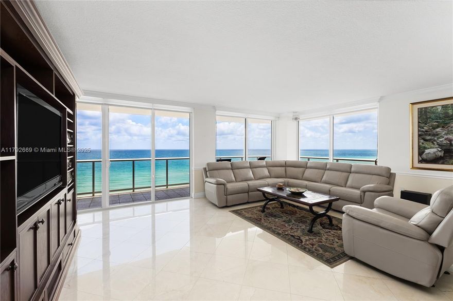 Breathtaking DIRECT OCEAN VIEWS  from this completely remodeled 3-bed/2.5-bath, 2,260 SF Residence in Surfside’s premier boutique building. This SE CORNER unit offers the Best Views and floor plan, with elegant finishes, state-of-the-art appliances, and separate laundry. Enjoy 24-hour concierge, gym, game room, sauna, steam room, picnic area, & sparkling pool. Need storage, this unit comes with :dedicated storage, Wi-Fi, Cable, & concierge . Step right onto the beach for a tranquil escape. Surfside is a gem nestled between Miami Beach and Bal Harbour, known for its walkable shops, dining, tennis courts, and vibrant community center. A rare oceanfront haven blending luxury and lifestyle. Steps away from Four Season Hotel, restaurants, fine dining, world class shopping and houses of worship.
