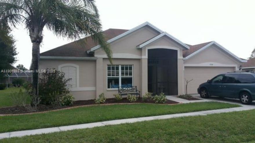 Beautiful 3BR/2BA home in a great Lehigh Acres location! Built in 2001, this well-maintained property features an open floor plan, bright living areas, and a spacious kitchen with ample cabinet space. The primary suite offers a private bath and large closet. Enjoy a generous backyard perfect for family gatherings or outdoor entertaining. Conveniently located near schools, shopping, dining, and major roadways. Move-in ready and priced to sell—schedule your showing today!