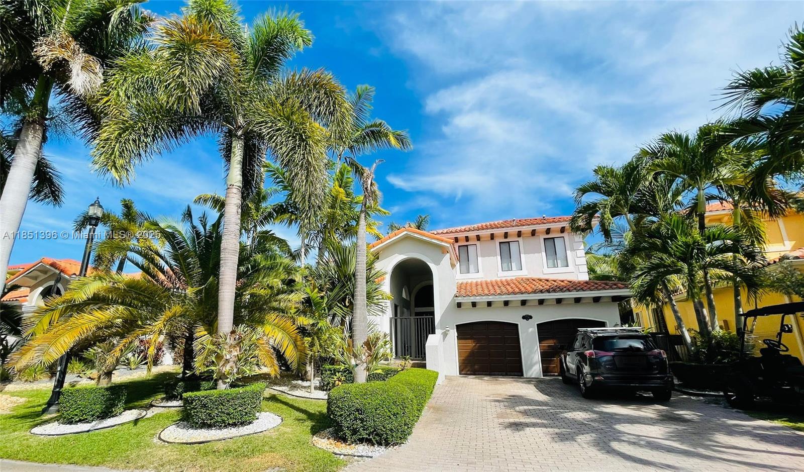This beautiful home offers 5 bedrooms and 4.5 bathrooms, a private suite with its full bath—perfect for in-laws, guests, a home office, or a theater room. Boasting 4,294 sq. ft. of total construction. Custom-made, high-impact hurricane front door. Generous family and living areas filled with natural light. An open layout is ideal for both everyday living and entertaining. The primary suite includes two walk-in closets and a master bath complete with double vanities, a soaking tub, and a large walk-in shower. Located just a short walk from the clubhouse. HOA fee includes: Internet, cable, alarm system, and front landscaping. Access to the clubhouse with gym, heated pool, tennis & basketball courts, Kids’ playground, sauna & steam room, 24/7 security patrol in a secure, gated community.
