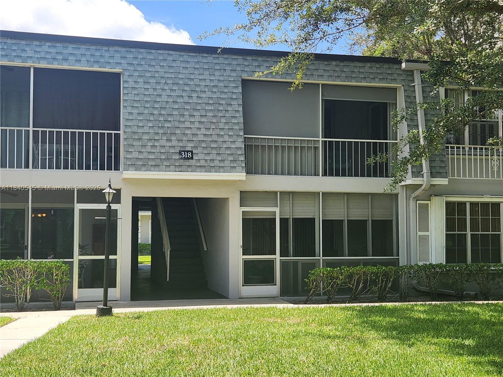 **Rarely Available** Discover the perfect balance of comfort & convenience in this spacious 3/2 condo, located on the first floor. Living room, dining room & separate family rm. Double oven, new electric panel, newer ac unit, laminate flooring throughout, full sized washer and dryer, screened patio & accordion shutters. Lots of closets including an exterior storage unit. This rarely available, largest unit in development is move-in ready and awaiting your personal touch. Well-cared-for community with an inviting pool and BBQ area just steps away. There is ample guest parking. Ideally situated and can walk to shopping, restaurants, and more. An unbeatable combination of quality, convenience, and value. Close to major roads, 20 minutes to beach and airport!