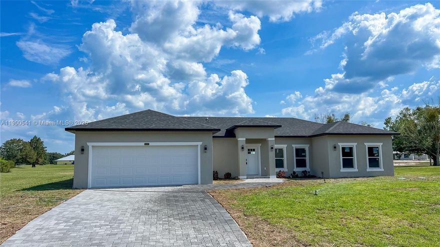 Brand-New Construction | 8600 Castile Rd, Sebring, FL 33876
3 Beds | 2.5 Baths | 2-Car Garage | Golf Community | Waterfront Views

Welcome to this stunning new construction home in the highly sought-after Spring Lake Village! This beautifully designed 3-bedroom, 2.5-bathroom residence offers everything you need for comfortable, modern living with a touch of nature’s charm.

Step inside to a spacious, open floor plan that includes a generously sized kitchen with a large pantry, perfect for those who love to cook and entertain. The luxurious master bedroom offers a peaceful retreat, while the additional bedrooms provide flexibility for guests or home office space.
