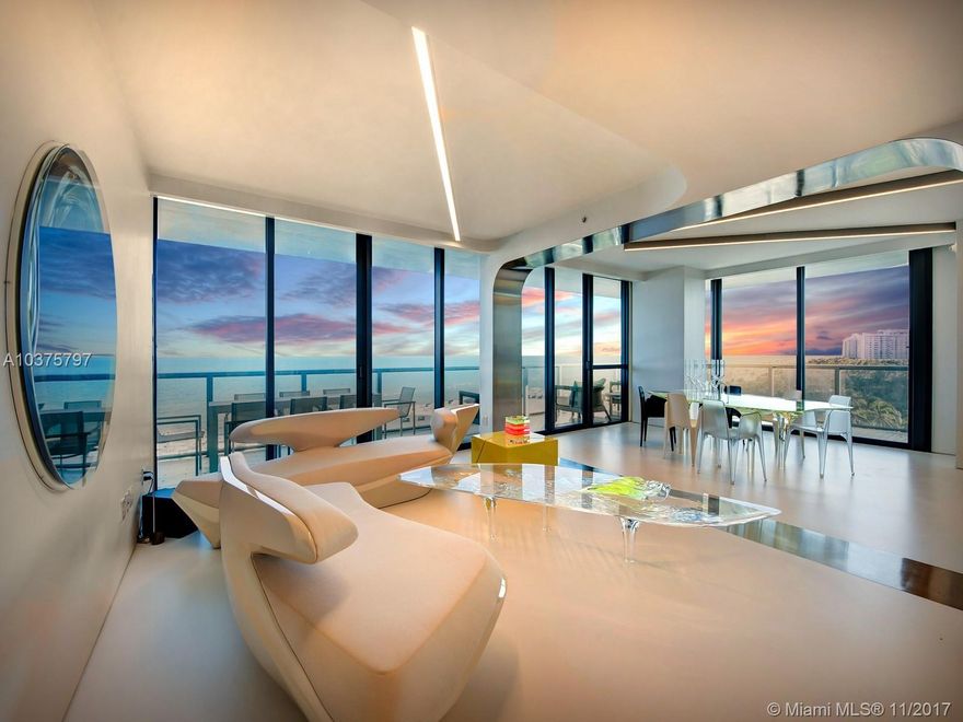 Welcome to Zaha Hadid’s masterpiece residence at the world-renowned W South Beach. This stunningly curvaceous southeast corner unit opens up directly to the Atlantic ocean and great light.  Live in a one-of-a-kind sculptured residence personally designed by Zaha Hadid, a pioneering Pritzker winning architect known for her innovative and geometrically appealing designs. This residence also has the advantage of a connected guest suite through a lock-out door.  Live in Art, live at the W South Beach in the center of it all with it all.