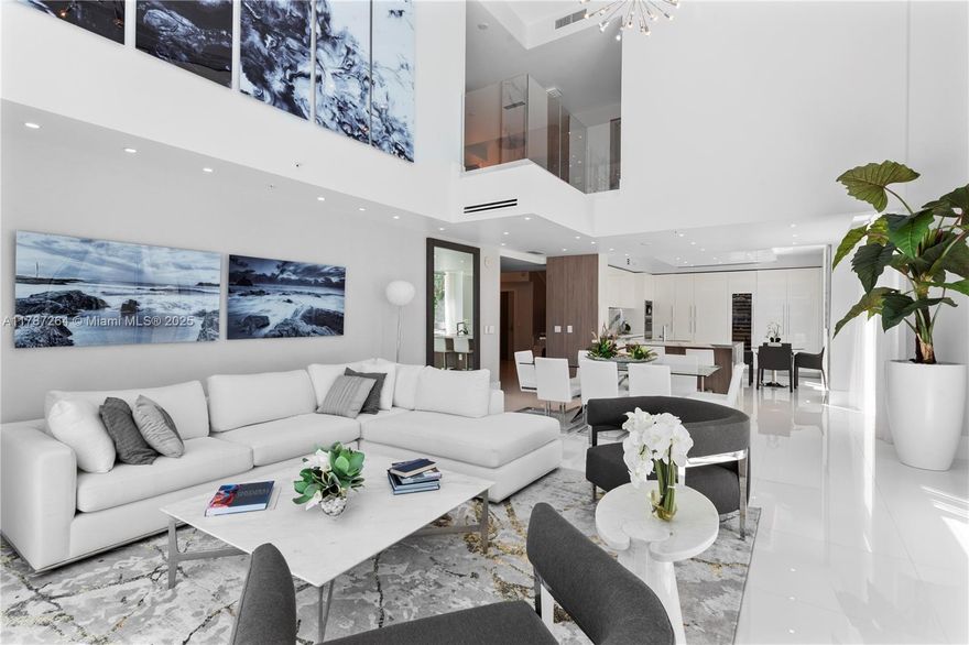 Two-Story Villa at Parque Towers, Experience the pinnacle of luxury living in this spectacular, masterfully designed by world-renowned interior designer Steven G. Spanning 4,650 SF of interior space with additional 3,909 SF of private patio, this exceptional residence offers 6 BD, 5.5 BA, open floor plan flooded with natural light & panoramic floor-to-ceiling views of the Intracoastal. including Italian custom cabinetry, Custom wall paneling, Bosch & Subzero appliances, custom closets, 4 parking spots, Enjoy the rare luxury of your own private Villa oasis with a glass-walled pool & jacuzzi overlooking the bay. Residents can enjoy access to resort-style amenities including a heated pool, jacuzzi, sauna, gym, kids playroom, theater, , guest suites, OWNER FINANCING AVAILABLE AT 5%