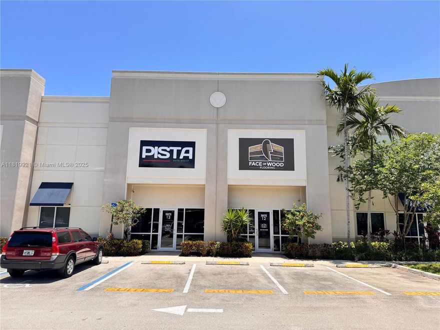 This property is 1580 SQFT and features B-3 zoning and is fully air-conditioned, ensuring a comfortable environment year-round. With impact doors and windows, a soaring 24-foot ceiling, and a 16-foot high garage door, this space offers both functionality and style. Enjoy excellent visibility with impressive traffic counts of 75,500 AADT in front of the complex and 100,000 at the nearby intersection, making it an ideal location for your enterprise. The layout includes an open office area at the front and operational space in the back, with auto sales approval already in place. Includes 500 SF of dedicated office space. 3-phase electric.
