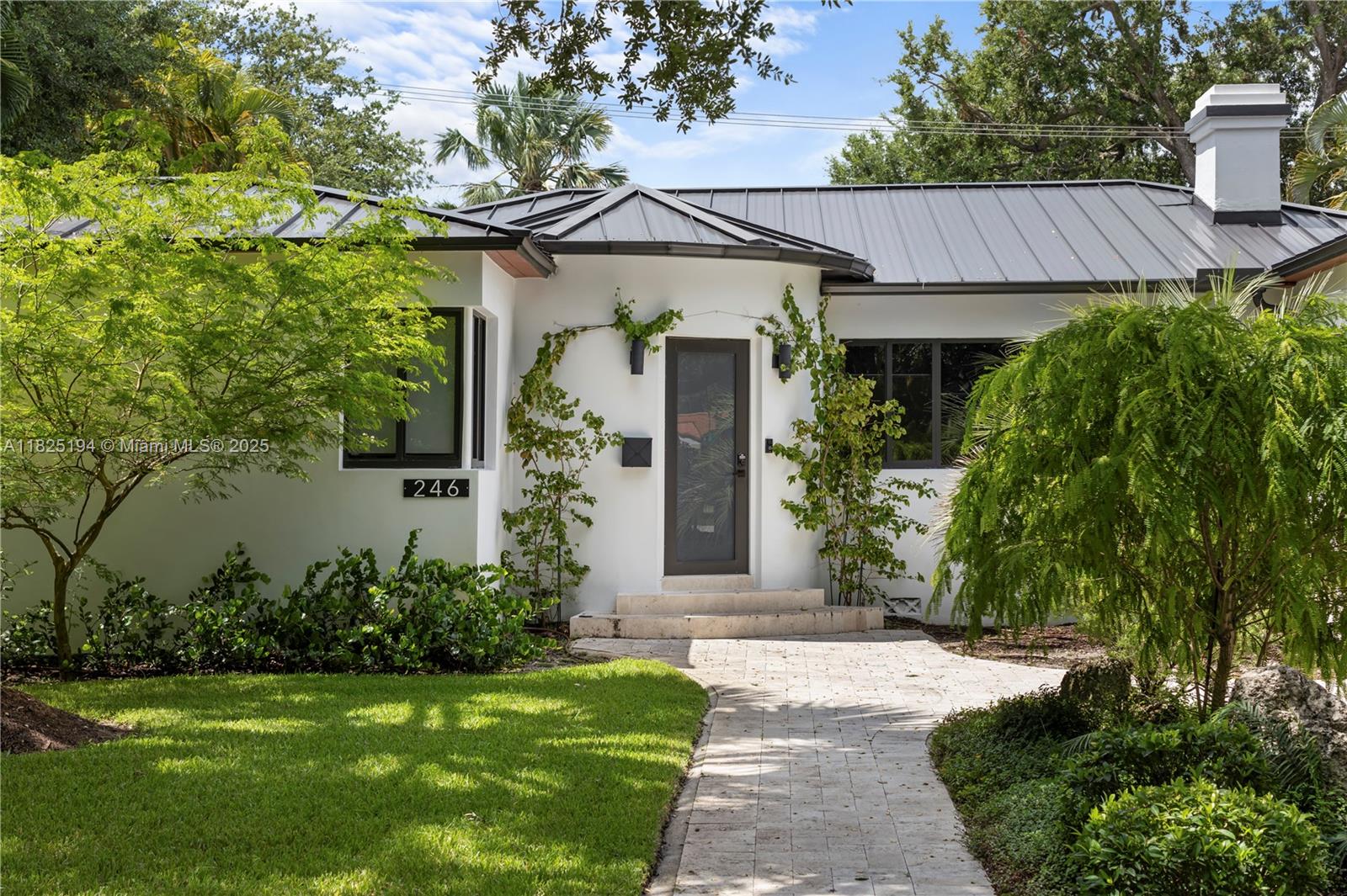 Discover Villa Paradise, a luxuriously updated 4-bedroom, 4-bath residence in Miami Shores'. This fully smart home
is tastefully furnished with Jonathan Adler pieces, blending modern convenience with elegant design. Enjoy a
spacious 2,661 sq ft layout featuring a gourmet kitchen, designer fireplace, and a converted bedroom boasting a
custom walk-in closet. The detached pool cabana guest house offers privacy with its own amenities, perfect for
guests or as an office. From the luxurious furnishings to the smart home features, Villa Paradise epitomizes
sophisticated living in a secure, non-flood zone of Miami Shores.