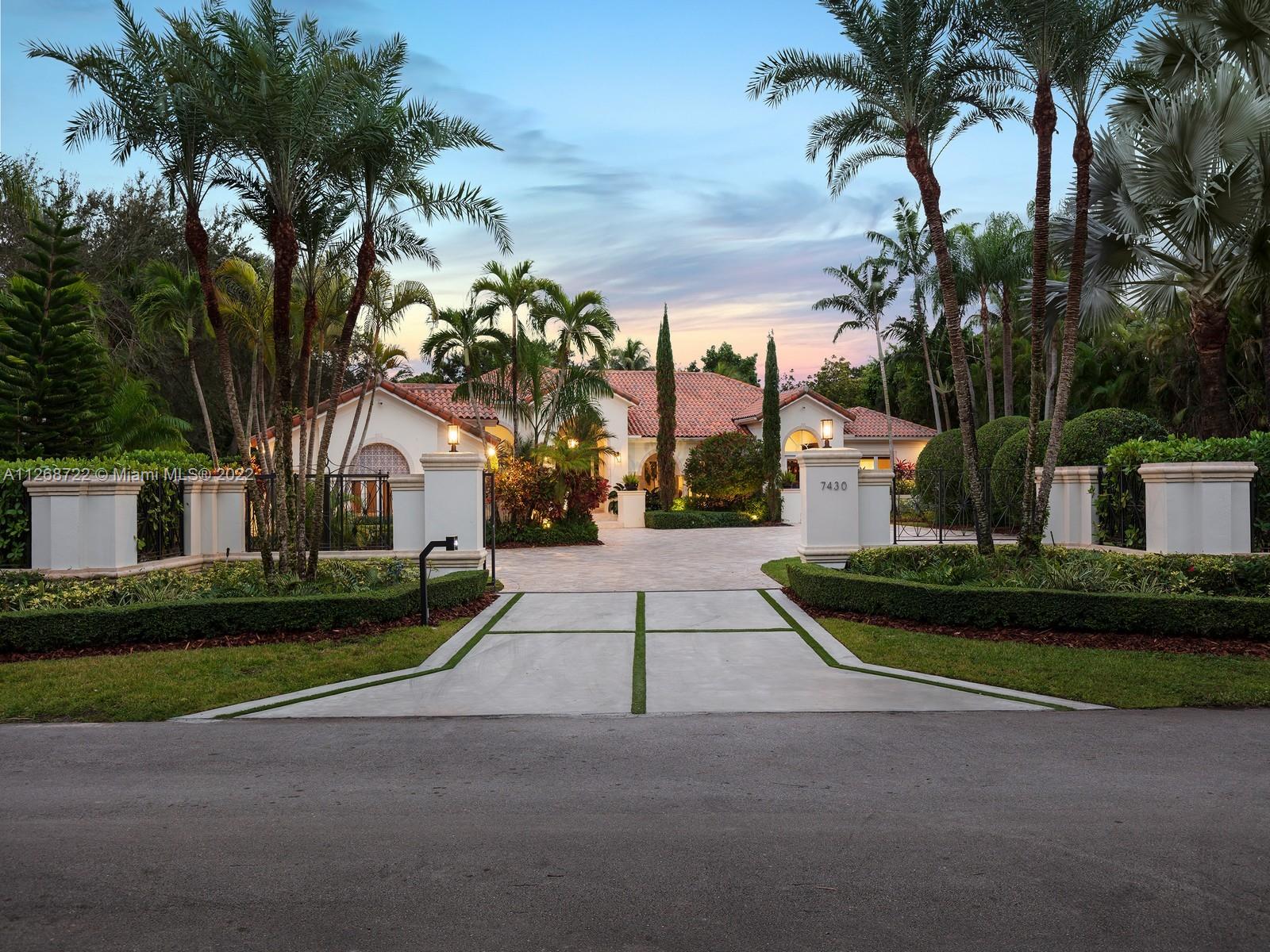 One-of-a-kind Spanish style estate located in the heart of South Miami. This gorgeous one-story home greets you w/ an open and airy floorplan, featuring high ceilings all throughout the foyer, expansive living room & formal dining rm. Discover a beautiful chef’s eat-in kitchen w/ quartz counters, Thermador appl, walk-in pantry, and breakfast area overlooking the spacious family room. Lavish master suite offering 2 walk-in closets, spa like bath w/ jacuzzi tub, steam shower, & separate sitting area behind French drs. Entertain family & friends with a fabulous outdr retreat offering a beautiful courtyard, fully equipped summer kitchen, pool, covered terrace & expansive yard. Additional Features: Home office, maids quarters,cabana bath,garage is converted.OWNER FINANCING AVAILABLE FOR BUYERS.
