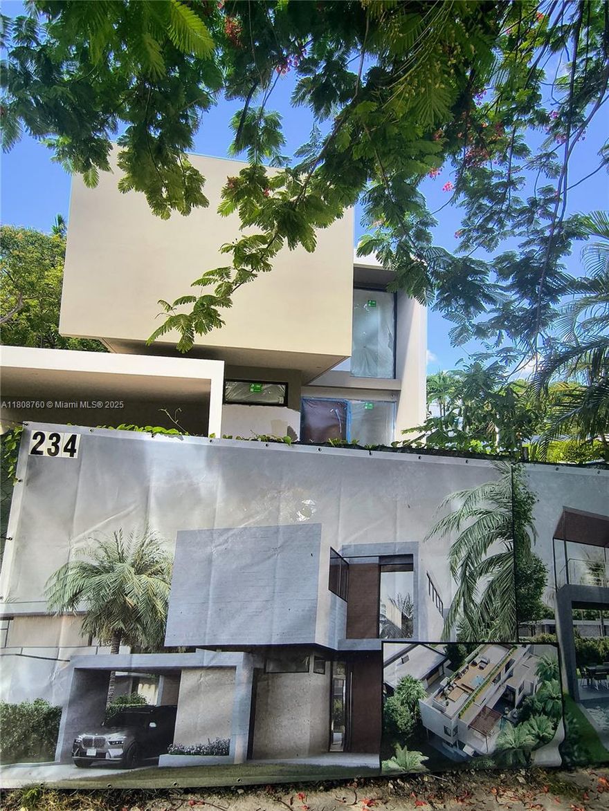 Located in The Roads—one of Miami’s most charming, tree-lined neighborhoods—this newly built modern home offers timeless design, open-concept living, high ceilings, and exceptional quality. 6123 total SqFt. Just minutes from Brickell, Downtown, the beaches, and the airport, it combines serenity with unmatched convenience. Enjoy rooftop views of Brickell’s skyline from your private hot tub, weekend BBQs by the pool with a built-in pizza oven, and the serenity of a soaking tub. Featuring smart appliances, custom-made closets, smart toilets,  chef-worthy professional kitchen, this home is surrounded by top schools & hospitals. The Roads is a quiet, low-traffic area undergoing rapid transformation, making it a rare opportunity to own a beautiful home & a sound investment.

Completion Sep '25