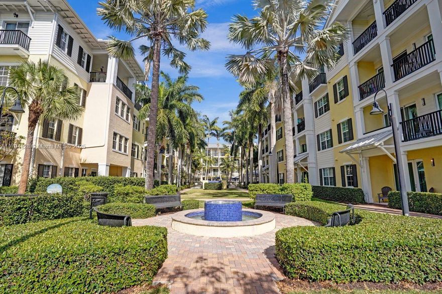 Fully furnished 2-story Condo at Latitudes Delray.  3 Bed-3 full Bathrooms, all En-suite bedrooms!  Private 2nd Floor Terrace.  Modern Kitchen with granite countertops and newer stainless appliances.  Hardwood floors in living areas.  Great Penthouse corner with view onto Resort style pool area and Garden.  All furniture and accessories included and of top quality!  A Dream rental in the Heart of Delray, minutes from the Beach (1.5 miles). Close to shops and popular Target/Whole Foods and great restaurants and Famous Atlantic Avenue not far away!  Available for either annual or High Season rental (Dec to April)