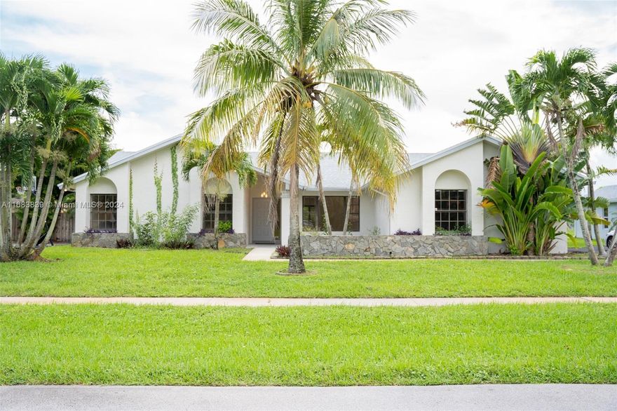 $20,000 UNDER APPRAISED VALUE!! This home is 4-bed, 2-bath, 2-car garage single-family home with a pool that has been FULLY RENNOVATED in Boca Chase. Features a NEW ROOF 2023, Drywall, Insulation, Tile, Plumbing, Electrical, Kitchen, Appliances, and Bathrooms (All interior work completed in 2024). This 3,183 sqft home offers high ceilings, an open floor plan, and custom cabinetry with NO CARPET throughout. Enjoy lake views from the screened patio, in-ground pool, and a large 0.35- acre lot, Located in an A-rated school zone with a low HOA of $55/ month, this move-in-ready home is ideal for families, professionals, or investors. Don’t miss this opportunity- schedule a showing today!