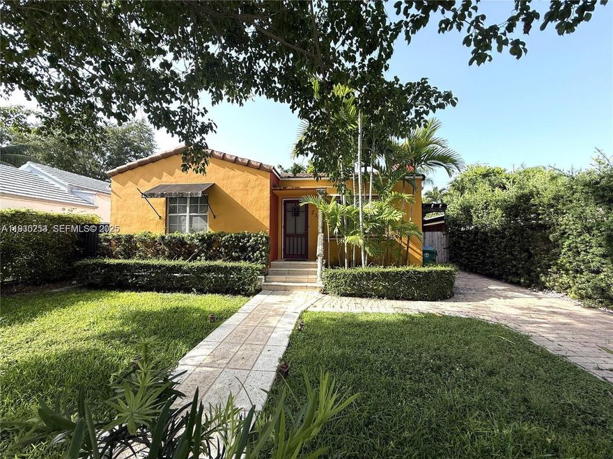 Silver Bluff Cassic with heated Pool! Live in one of Miami's most beautiful neighborhoods in this 2/1 updated home with a 1/1 casita overlook the heated salt pool! Great investment for those looking for a home or income producing property with a proven track record.