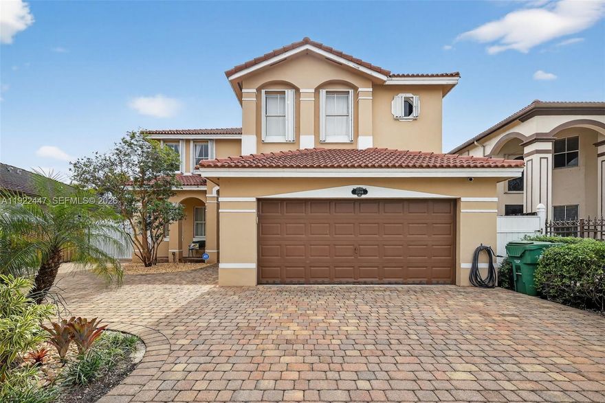 Amazingly spacious 4-bedroom, 3.5-bathroom two-story single-family home featuring over 3,104 sq. ft. of total area on a 0.14-acre lot, and best of all, NO ASSOCIATION! A 3D Tour is Available! This beautifully maintained residence offers an open layout with connected family and kitchen spaces, and living-to-dining area perfect for entertaining. The home includes Upstairs, you’ll find four bedrooms, including a massive primary suite boasting three walk-in closets, a large bathroom separated for him and her with a shared dual entry shower, sinks and toilet for each, as well as a bidet. Additional features include: 2-car garage, outdoor 8-person jacuzzi, fully paved driveway, fenced yard, extra-wide paved side alley that can accommodate a boat, Ran V, or additional secured parking! This property offers comfort, functionality, and flexibility... a truly exceptional opportunity with no HOA restrictions.