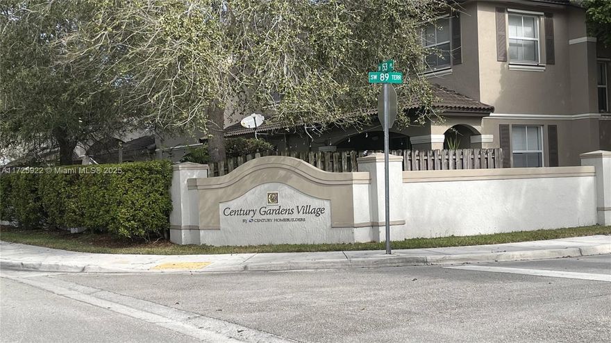 Welcome to Century Gardens Village! This townhome centrally located with 3  beds, 2.5 baths + den. The  kitchen with stainless steel appliances,  tile flooring on the first level and wood on the second. The community offers pool, clubhouse, tennis court and 24-hour security. Great a first-time buyer looking to start your homeownership journey or an investor seeking a lucrative opportunity, this townhome is the perfect choice for you. Don't miss out on the chance to make this house your home sweet home. Come see it for yourself and fall in love with all that Century Gardens Village has to offer. Your future awaits in this beautiful and vibrant community.