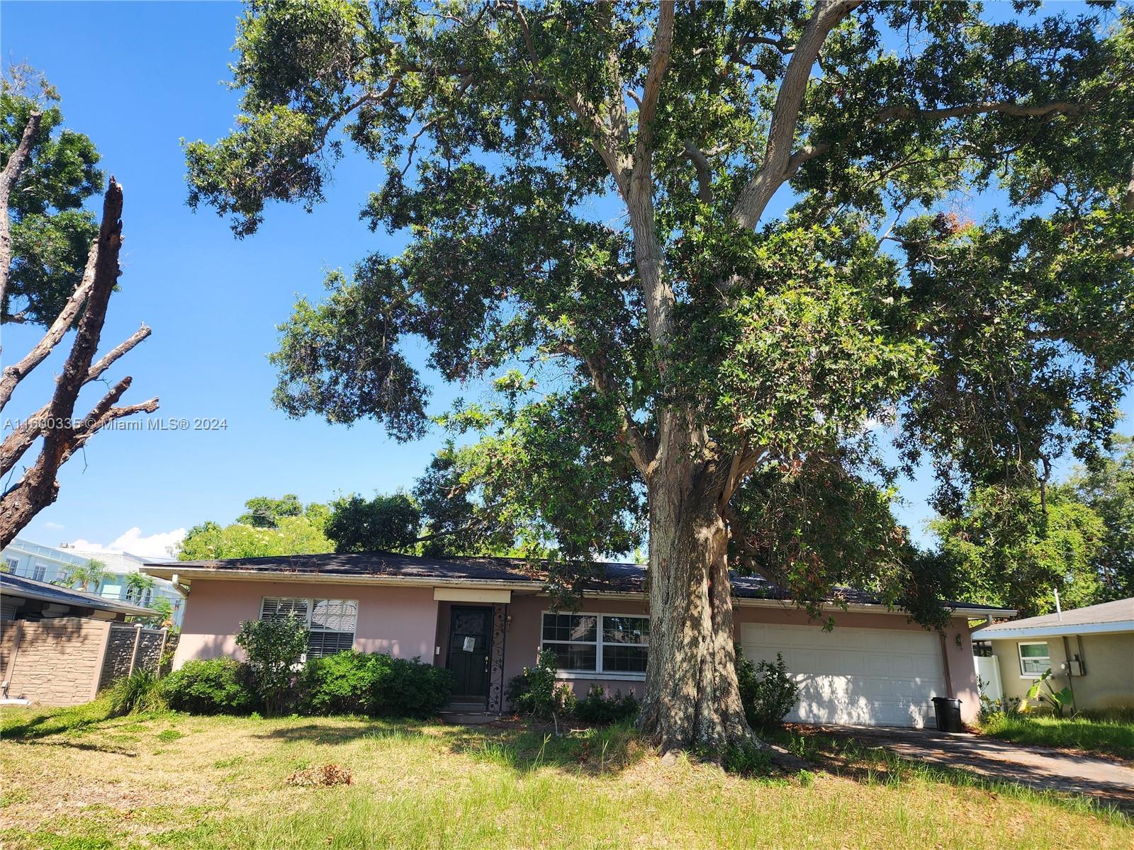 INVESTORS, INVESTORS, INVESTORS Welcome to this single 3 beds, 2 baths home in the heart of Belleair. This home has an oversize lot. Plenty room in the backyard to build a pool.  The roof is 8 years old, A/C is 4 years old, the water heater is 2 years old. Kitchen, House needs some upgrades but it is a great property to live.  House has partial impact windows. Oversized two cars garage, This home is located very close to the Belleair rec center, Belleair Country Club, walking and bike trails, and much more.  Come make your offer!  It won’t last!!!