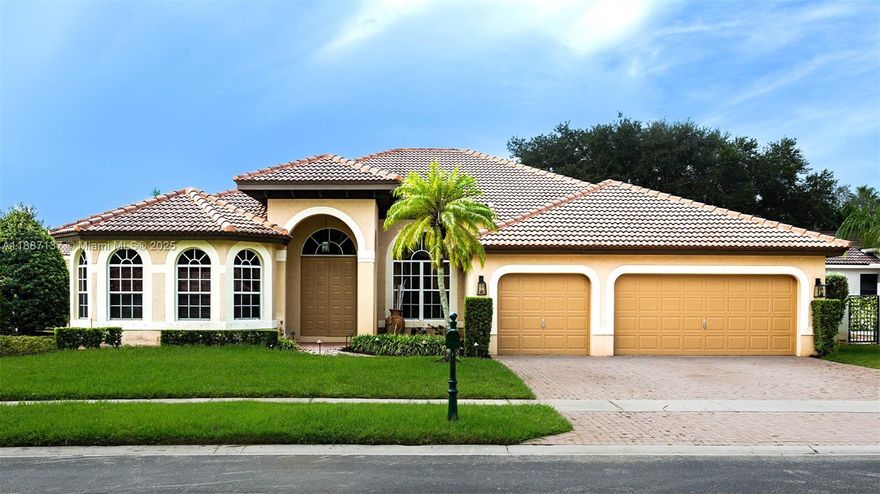 Stunning 5-bedroom, 3.5-bath pool home with a versatile office that can serve as a 6th bedroom, located in the sought-after guard-gated community of Sunset Lakes in West Miramar. This home offers a spacious triple-split floor plan, a large family room, and an upgraded kitchen with granite countertops and stainless steel appliances. Enjoy porcelain tile in the main areas, wood laminate in bedrooms, and ceramic tile in baths. Relax in the screened, paved pool area. All set in a prime location with a gym, park, and an amazing community offering plenty of amenities. Your dream home awaits!